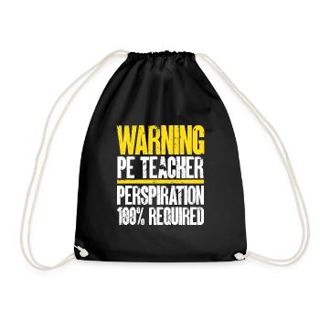 Physical Education Teacher Physical Education Teacher - Drawstring Bag - black - Front