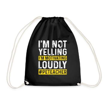 Physical Education Teacher Physical Education Teacher - Drawstring Bag - black - Front