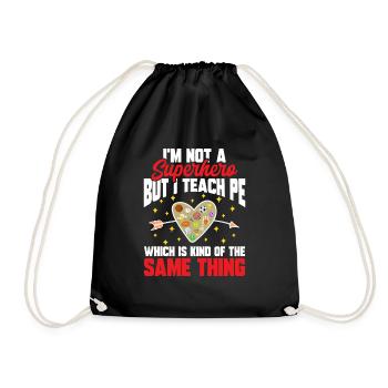 Physical Education Teacher Physical Education Teacher - Drawstring Bag - black - Front
