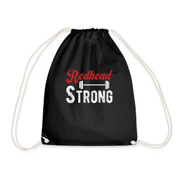 Redhead Strong Funny British Irish St. - Drawstring Bag - black - Front