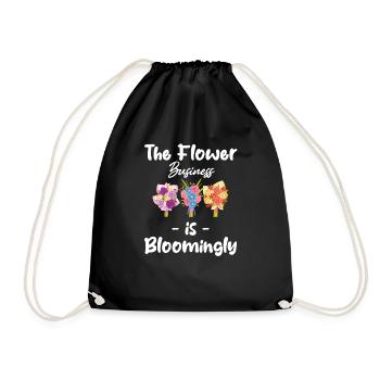 Das Flower-geschäft Blüht Lustig Florist Botanisch - Turnbeutel - Schwarz - Vorne