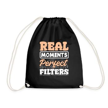 Real Moments Over Perfect Filters - Turnbeutel - Schwarz - Vorne