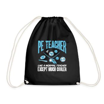 Physical Education Teacher Physical Education Teacher - Drawstring Bag - black - Front