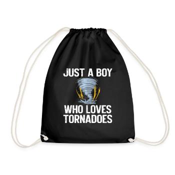 Drôle Tornade Hurricane Weather Chaser - Sac de sport léger - noir - Devant