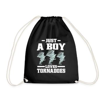 Drôle Tornade Hurricane Weather Chaser - Sac de sport léger - noir - Devant