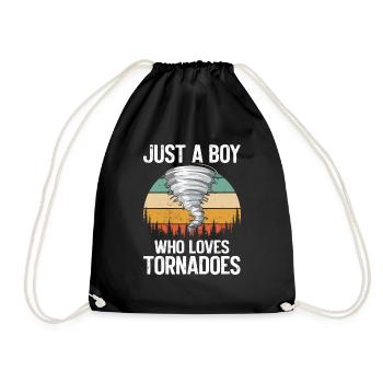 Drôle Tornade Hurricane Weather Chaser - Sac de sport léger - noir - Devant