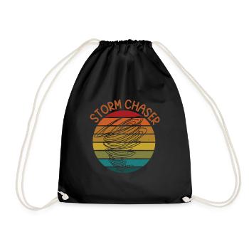 Drôle Tornade Hurricane Weather Chaser - Sac de sport léger - noir - Devant