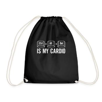 Software Developer, Computer Engineer, Nerd - Drawstring Bag - black - Front