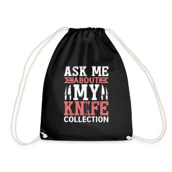 Posez-moi des questions sur ma collection de couteaux Hobby Knife Colle - Sac de sport léger - noir - Devant