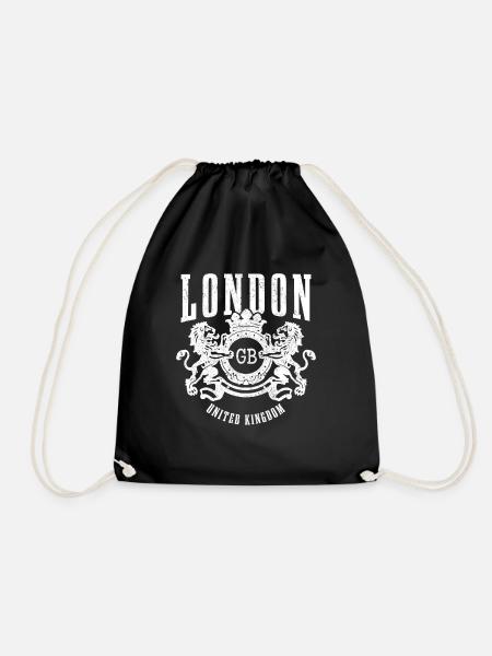 Londres, Angleterre, Royaume-Uni, cadeau Souvenir - Sac de sport léger - noir