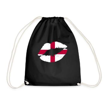 Drapeau de l’Angleterre Royaume-Uni Souvenir cadeau - Sac de sport léger - noir - Devant