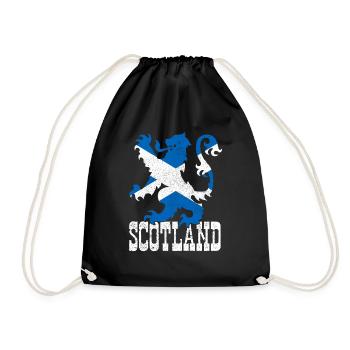 Ecosse drapeau écossais UK Vintage - Sac de sport léger - noir - Devant