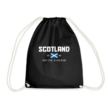 Ecosse drapeau écossais UK Vintage - Sac de sport léger - noir - Devant