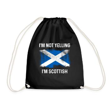 Ecosse drapeau écossais UK Vintage - Sac de sport léger - noir - Devant