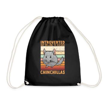 Chinchilla - Turnbeutel - Schwarz - Vorne