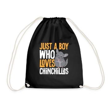 Chinchilla - Turnbeutel - Schwarz - Vorne