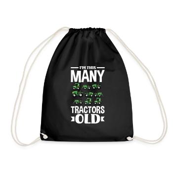 9e anniversaire tracteur 9 ans chemise d’anniversaire - Sac de sport léger - noir - Devant