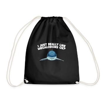 Biologie du requin mégalodon Amoureux des requins de mer - Sac de sport léger - noir - Devant
