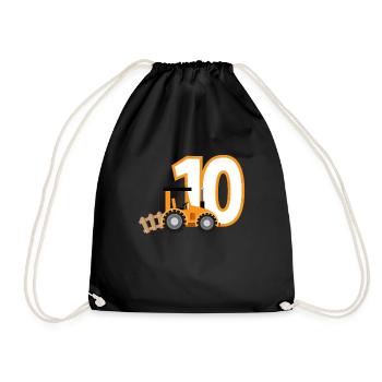 10e anniversaire tracteur 10 ans anniversaire chemise - Sac de sport léger - noir - Devant