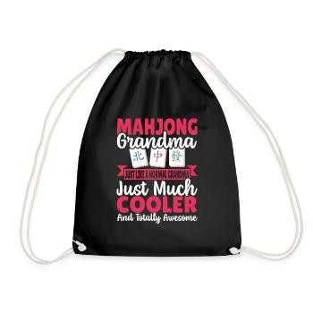 Cadeau pour les fans de Mahjong - Sac de sport léger - noir - Devant