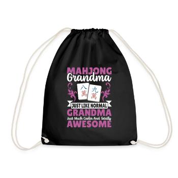 Cadeau pour les fans de Mahjong - Sac de sport léger - noir - Devant