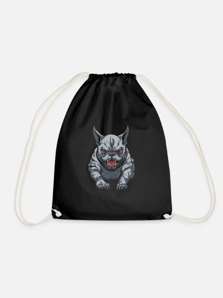 French Bulldog Wütend - Turnbeutel - Schwarz