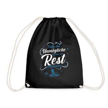 Pêcheur à la ligne Canne à pêche Pêche - Sac de sport léger - noir - Devant