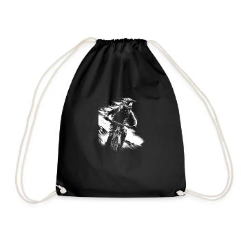 Cadeau de vélo de montagne pour les vététistes - Sac de sport léger - noir - Devant