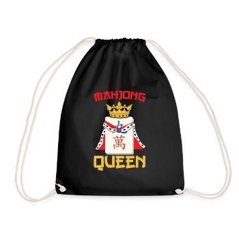Cadeau pour les fans de Mahjong - Sac de sport léger - noir - Devant