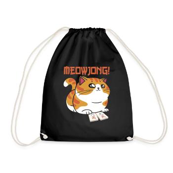 Cadeau pour les fans de Mahjong - Sac de sport léger - noir - Devant