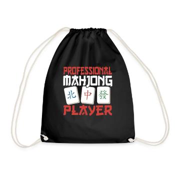 Cadeau pour les fans de Mahjong - Sac de sport léger - noir - Devant