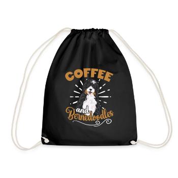Chien Bernedoodle - Sac de sport léger - noir - Devant