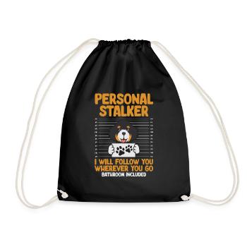 Chien Bernedoodle - Sac de sport léger - noir - Devant