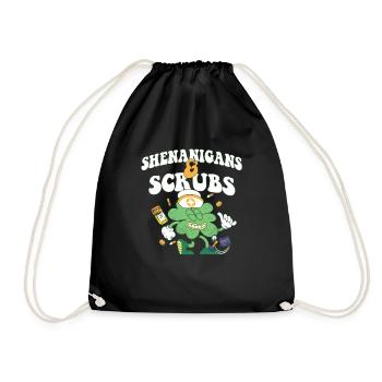 Shenanigans & Scrubs Infirmière urgente Médecin St. - Sac de sport léger - noir - Devant