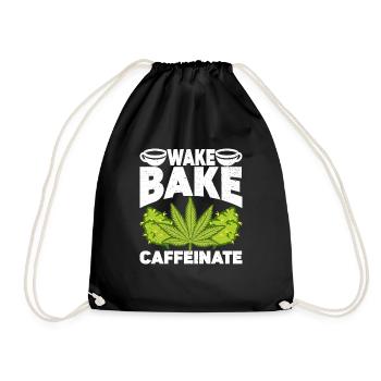 Weed, Café, Cannabis, Stoner, Caféine, Ganja - Sac de sport léger - noir - Devant