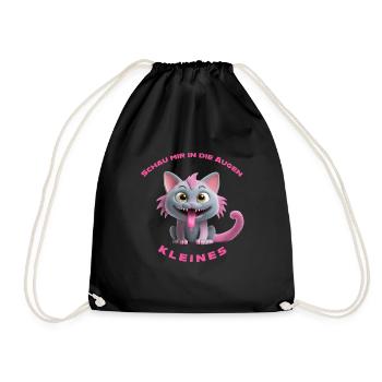 Regarde-moi dans les yeux petit - Sac de sport léger - noir - Devant
