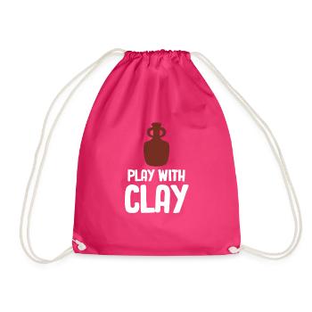 Jouer avec l’argile drôle poterie astucieux tour - Sac de sport léger - fuchsia - Devant