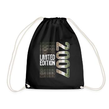 Limited Edition Since 2007 Birthday Vintage 2007 - Drawstring Bag - black - Front