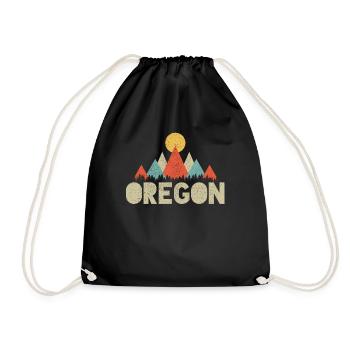 Oregon - Drawstring Bag - black - Front