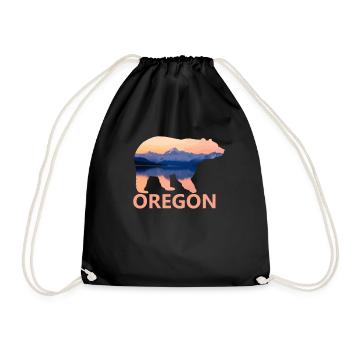 Oregon - Turnbeutel - Schwarz - Vorne