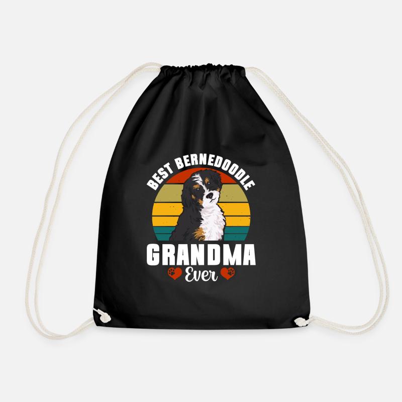 Bernedoodle Hund - Turnbeutel - Schwarz