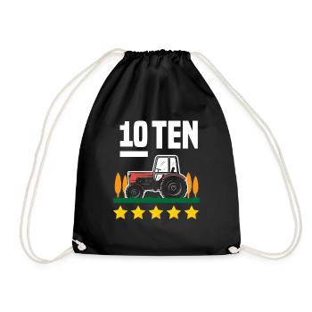 10e anniversaire tracteur 10 ans anniversaire chemise - Sac de sport léger - noir - Devant