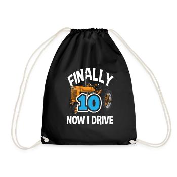 10e anniversaire tracteur 10 ans anniversaire chemise - Sac de sport léger - noir - Devant