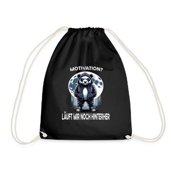I hate people morning grouch in the office funny - Drawstring Bag - black - Front