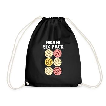 Concha Pan Dulce y Chisme Mexican - Drawstring Bag - black - Front
