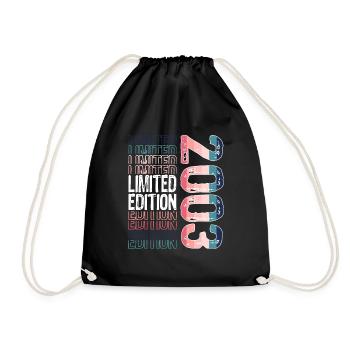 Limited Edition Since 2003 Birthday Vintage 2003 - Drawstring Bag - black - Front