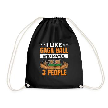 Ballon Dodgeball Hexagon Pit Sports Gaga - Sac de sport léger - noir - Devant