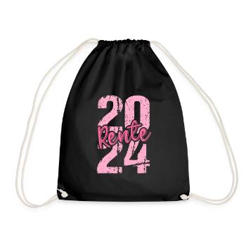 Retirement Pension Pensioner Pensioner Pension 2024 - Drawstring Bag - black - Front
