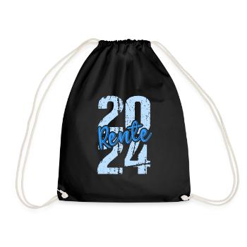 Retirement Pension Pensioner Pensioner Pension 2024 - Drawstring Bag - black - Front