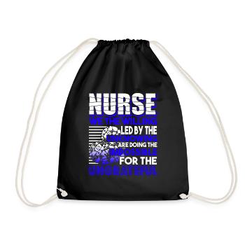 Nurse Nurse Work - Drawstring Bag - black - Front